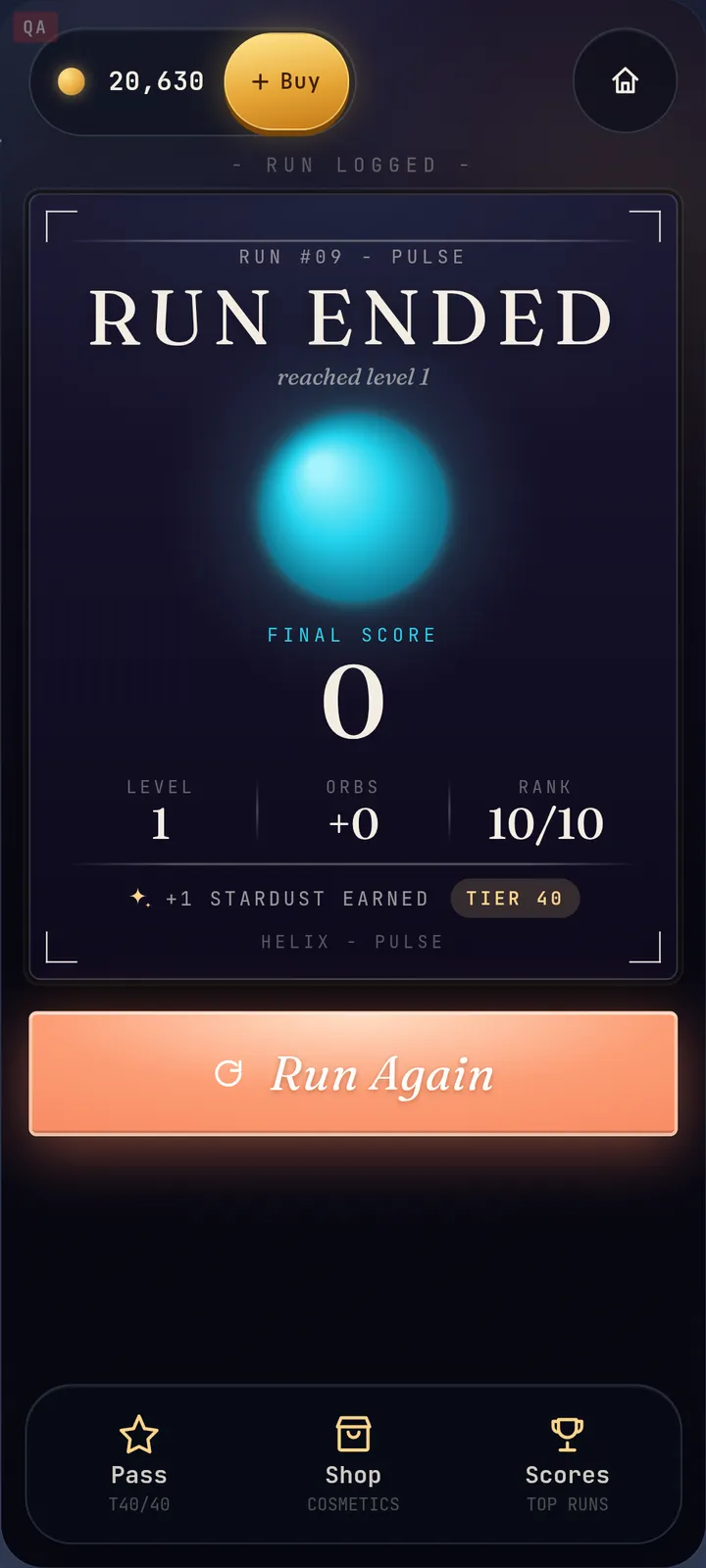 Pulse - end-of-run summary